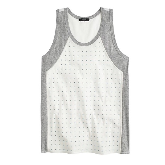 J Crew iridescent dot tank NWOT - Picture 8 of 8